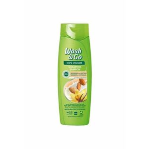 Sampon Wash & Go cu extract de vanilie - ulei de migdale si lapte ovaz pentru par uscat si deteriorat - 360 ml imagine