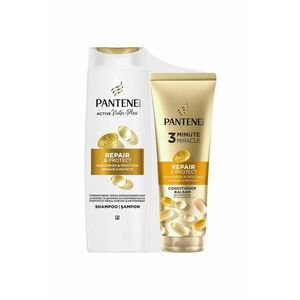 Pachet: Sampon Pro-V Repair & Protect - 400 ml + Balsam de par Pantene Pro-V Repair & Protect 3 Minute Miracle pentru par fragil si uscat - 220 ml imagine