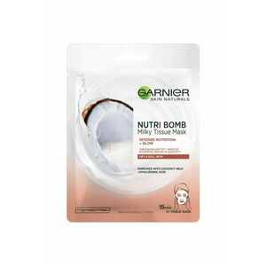 Masca servetel Nutribomb cu lapte de cocos si acid hialuronic pentru ten uscat si tern - 28 g imagine