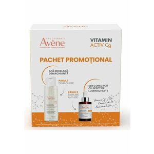 Pachet Vitamin Activ Cg: Ser corector cu efect de luminozitate 30 ml + Apa micelara demachianta 100 ml imagine