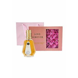 Set Regalio Apa de Parfum Oud Romancea - si Cutie cu trandafiri imagine