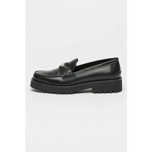 Pantofi loafer din piele cu varf rotund imagine