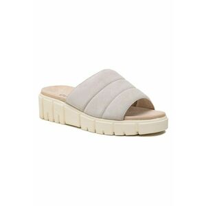 Papuci flip-flop dama - 301925705 - Piele naturala - Gri imagine