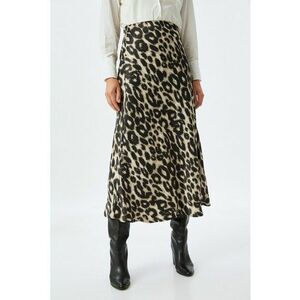 Fusta midi cu model animal print imagine