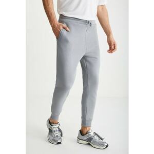 Pantaloni de trening cu talie medie si snur imagine