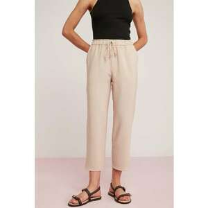 Pantaloni crop cu talie inalta imagine