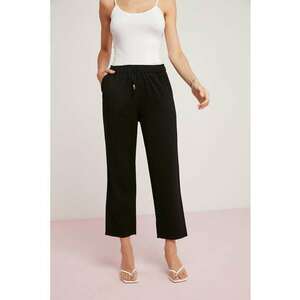 Pantaloni crop cu talie inalta imagine