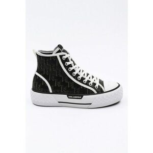 Pantofi sport high-top din piele cu logo cusut imagine