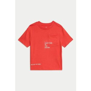 Tricou regular fit de bumbac cu model text imagine