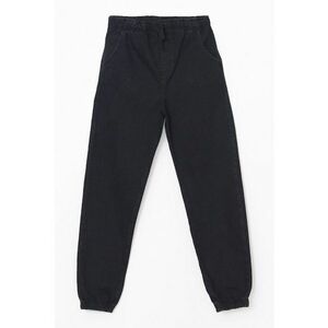 Pantaloni jogger de denim - cu snur imagine