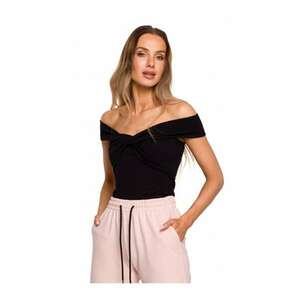 Top dama - Bumbac/Elastan - Negru imagine