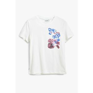 Tricou cu imprimeu floral imagine