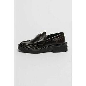 Pantofi loafer de piele cu toc imagine