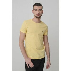 Tricou slim fit cu decolteu la baza gatului imagine