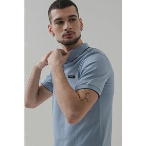 Tricou polo slim fit din material pique imagine