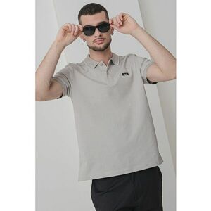 Tricou polo din amestec de bumbac organic cu logo discret imagine