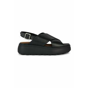 Sandale din piele cu talpa wedge imagine