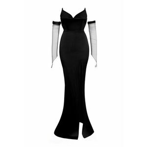 Bendetto Atelier - Rochie lunga cu slit imagine