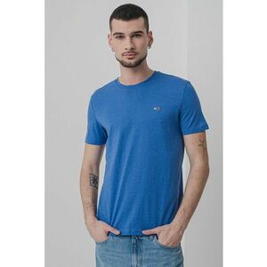 Tricou slim fit cu logo discret imagine