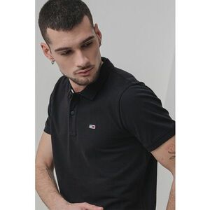 Tricou polo slim fit din material pique imagine