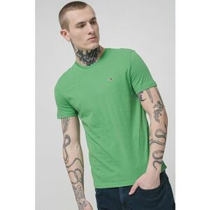 Tricou slim fit cu logo discret imagine