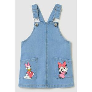 Sarafan de denim cu imprimeu Minnie Mouse imagine