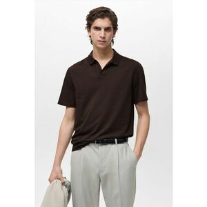 Tricou polo slim fit din pique imagine