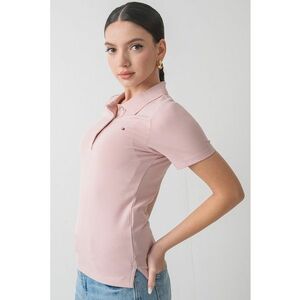 Tricou polo cu model uni si logo discret imagine