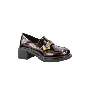 Pantofi casual - dama - M440001B bordo - piele lacuita imagine