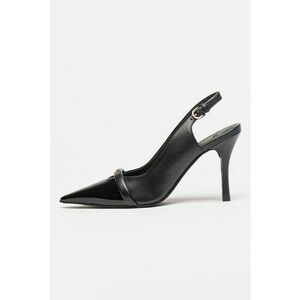 Pantofi slingback de piele cu varf ascutit imagine