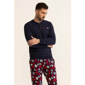 Pijama lunga de bumbac Chester imagine