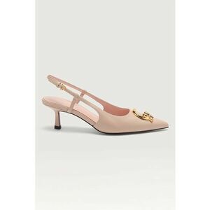 Pantofi slingback de piele cu varf ascutit imagine