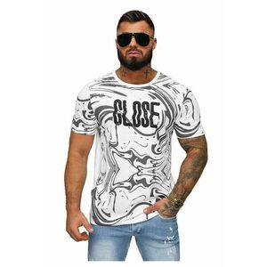 Tricou barbati alb O/MPO3470 imagine