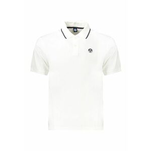 Tricou polo barbati - cu mini logo brodat - Regular fit - Alb imagine