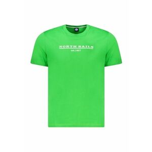 Tricou barbati - cu imprimeu cu logo - Regular fit - Verde deschis imagine