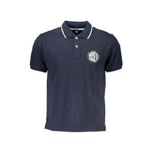 Tricou polo barbati - cu imprimeu cu logo - Regular fit - Bleumarin - imagine