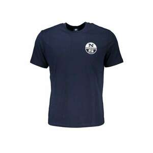 Tricou barbati - cu imprimeu cu logo - Regular fit - Bleumarin inchis - imagine