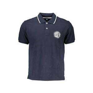 Tricou polo barbati - cu imprimeu cu logo - Regular fit - Bleumarin imagine