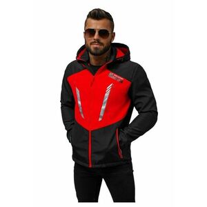 Jacheta softshell barbati neagra-rosu JS/HH022/1CZ imagine