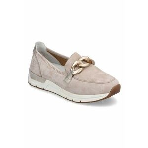 Pantofi mocasin bej slip-on Rieker 58944-60 imagine