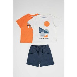 Set de tricou cu imprimeu si pantaloni scurti imagine