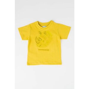 Tricou de bumbac cu model in relief imagine