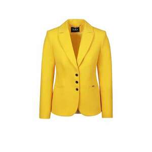 Blazer cu revere decupate - Galben imagine