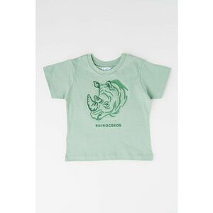 Tricou de bumbac cu model in relief imagine