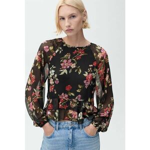 Bluza din sifon cu imprimeu floral imagine