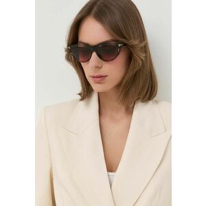 Tom Ford ochelari de soare femei, culoarea maro imagine