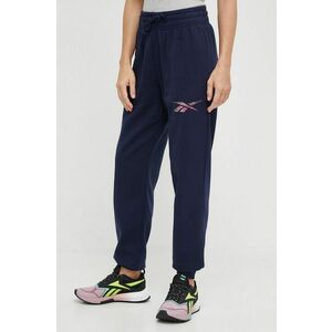 Reebok pantaloni de trening MODERN SAFARI culoarea albastru marin, cu imprimeu imagine