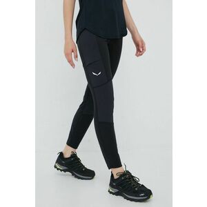 Salewa leggins sport Lavaredo femei, culoarea negru imagine