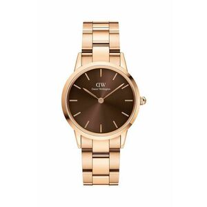 Daniel Wellington ceas Iconic Link Amber 32 femei, culoarea auriu imagine