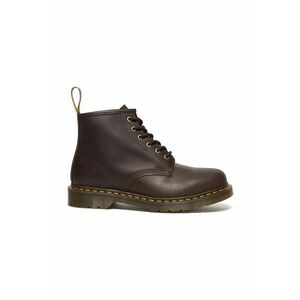 Dr. Martens cizme de piele 101 femei, culoarea maro, cu toc plat, DM27761201 imagine